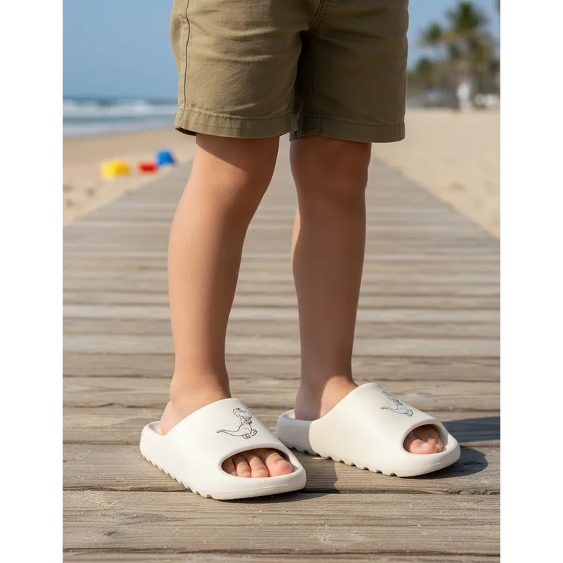 Chinelo Infantil Casual Confortável Dino Baby E.V.A Unissex em Oferta na Shopee
