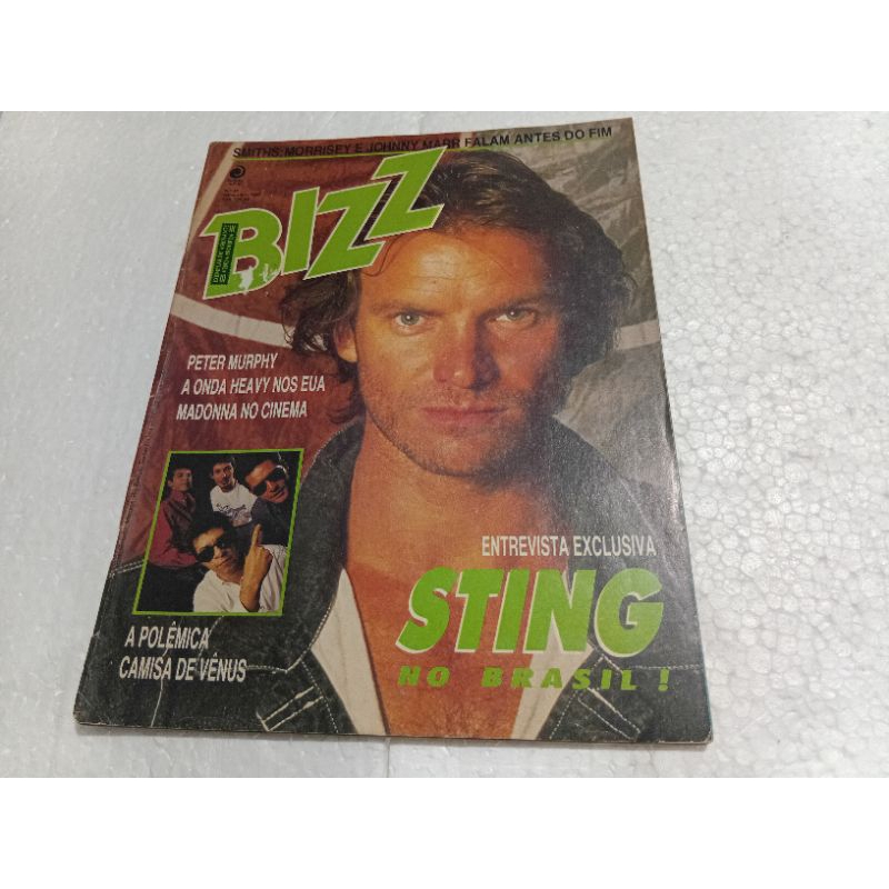 revista bizz número 28 novembro de 1987 Sting ótimo estado páginas e capa
