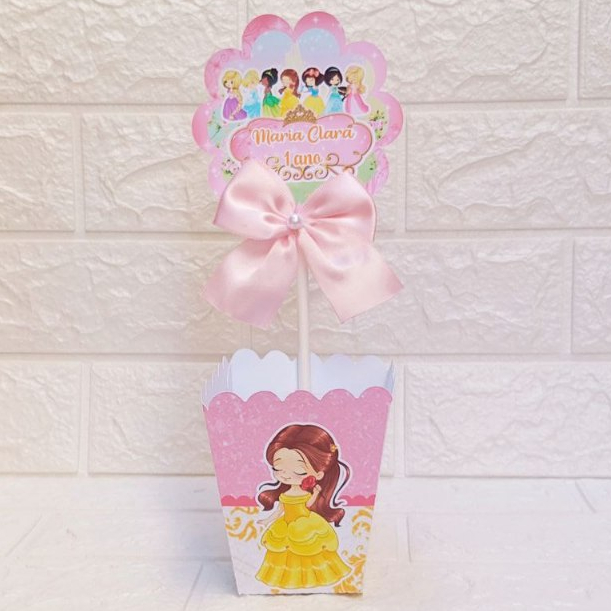 Princesa Cute Centro de Mesa Personalizados | Aniversário | Festa Infantil | Lembrancinhas Personalizadas | Festa