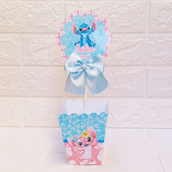 Stitch Centro de Mesa Personalizados | Aniversário | Festa Infantil | Lembrancinhas Personalizadas | Festa