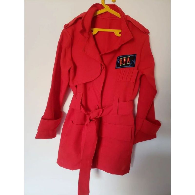 Fantasia Infantil Jaleco DPA Vermelho Mel