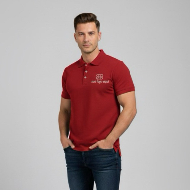 Camisa polo masculina personalizada / camisa pólo slim masculina/ camisa pólo masculina personalizada