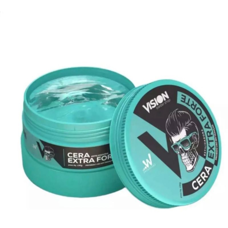 Cera pomada modeladora Extra Forte Vision Barber Shop 130g  - Barba, Cabelo e Bigode