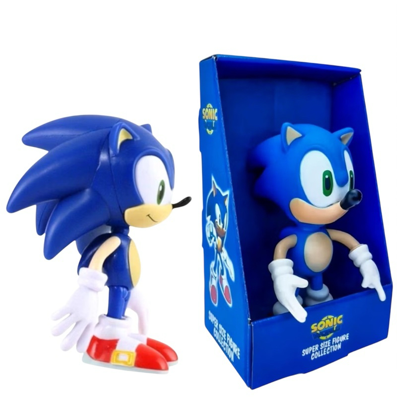 Boneco Sonic Collection Grandes  Articulado Super Size  - Sonic World Sonic Brinquedo Boneco de Sonic em Oferta na Shopee