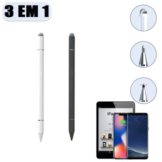 Caneta Touch Screen 3 EM 1 Ponta Fina Desenho IPad IPhone Android Alta Precisão Universal Design Grafico-K1 em Oferta na Shopee