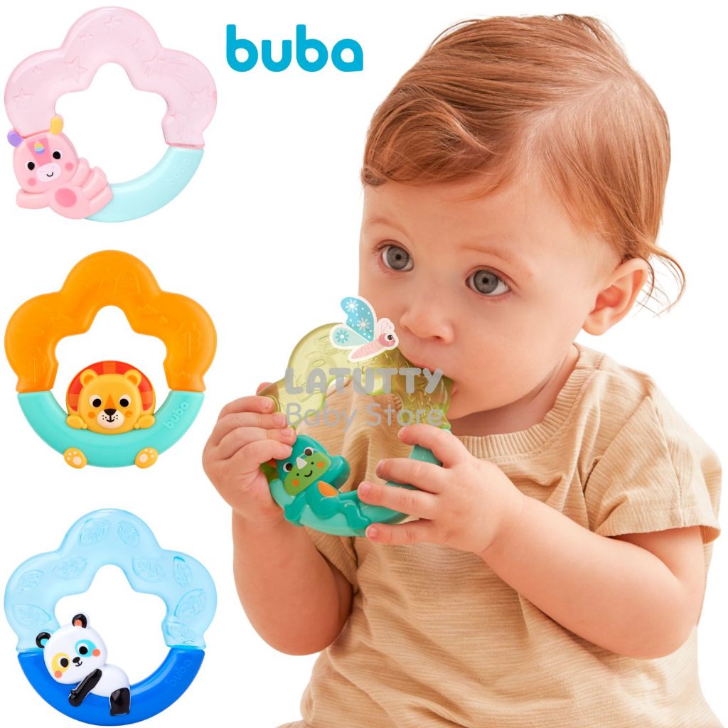 Mordedor Bebê Com Água Buba Brinquedos Bebê 4 Meses Mordedor Com Agua Bichinhos Bubazoo