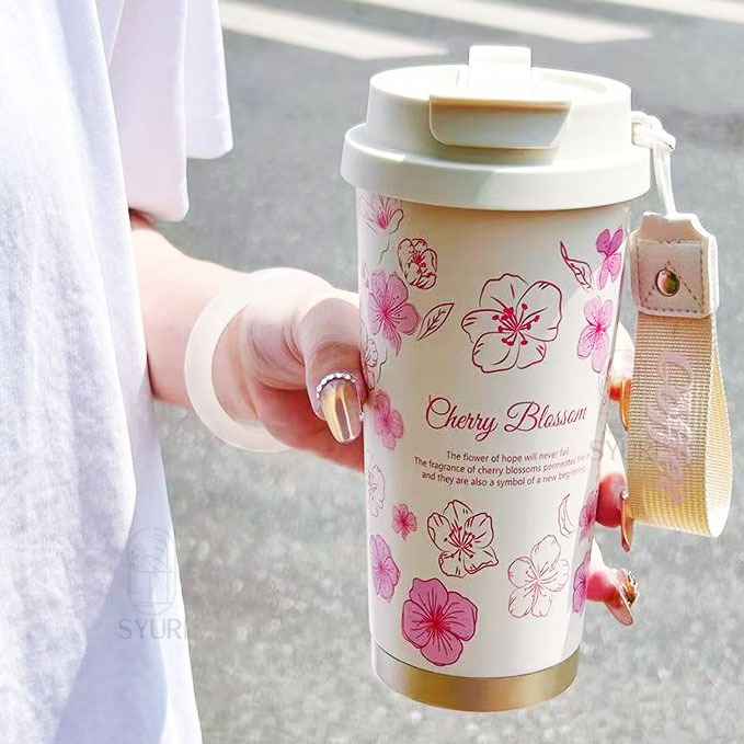 Copo Térmico Feminino para Carro 520ml antivazamento Ideal para Café Antivazamento Portátil em Oferta na Shopee