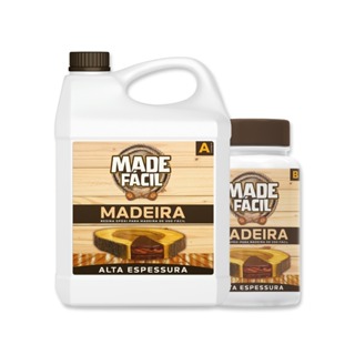 MADEFÁCIL Resina Epóxi ALTA ESPESSURA 300g Ultra Transparente C/ Proteção Uv (MADEIRA) Cod.22 em Oferta na Shopee
