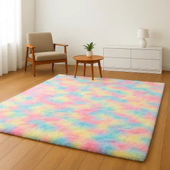 Tapete Felpudo Para Sala E Quarto Vários Tamanhos Grande e Pequeno Peludo