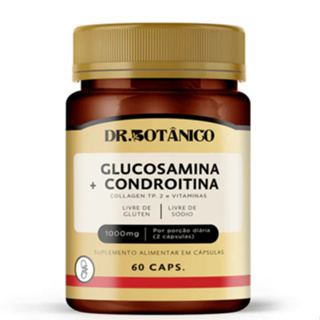 GLUCOSAMINA + CONDROITINA 1000MG 60CAPS - DR. BOTÂNICO em Oferta na Shopee