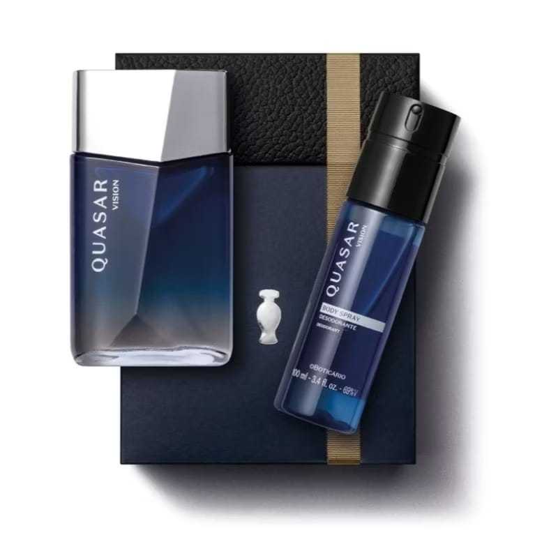 Kit Quasar Vision: Desodorante Colônia 100ml + Body Spray 100ml