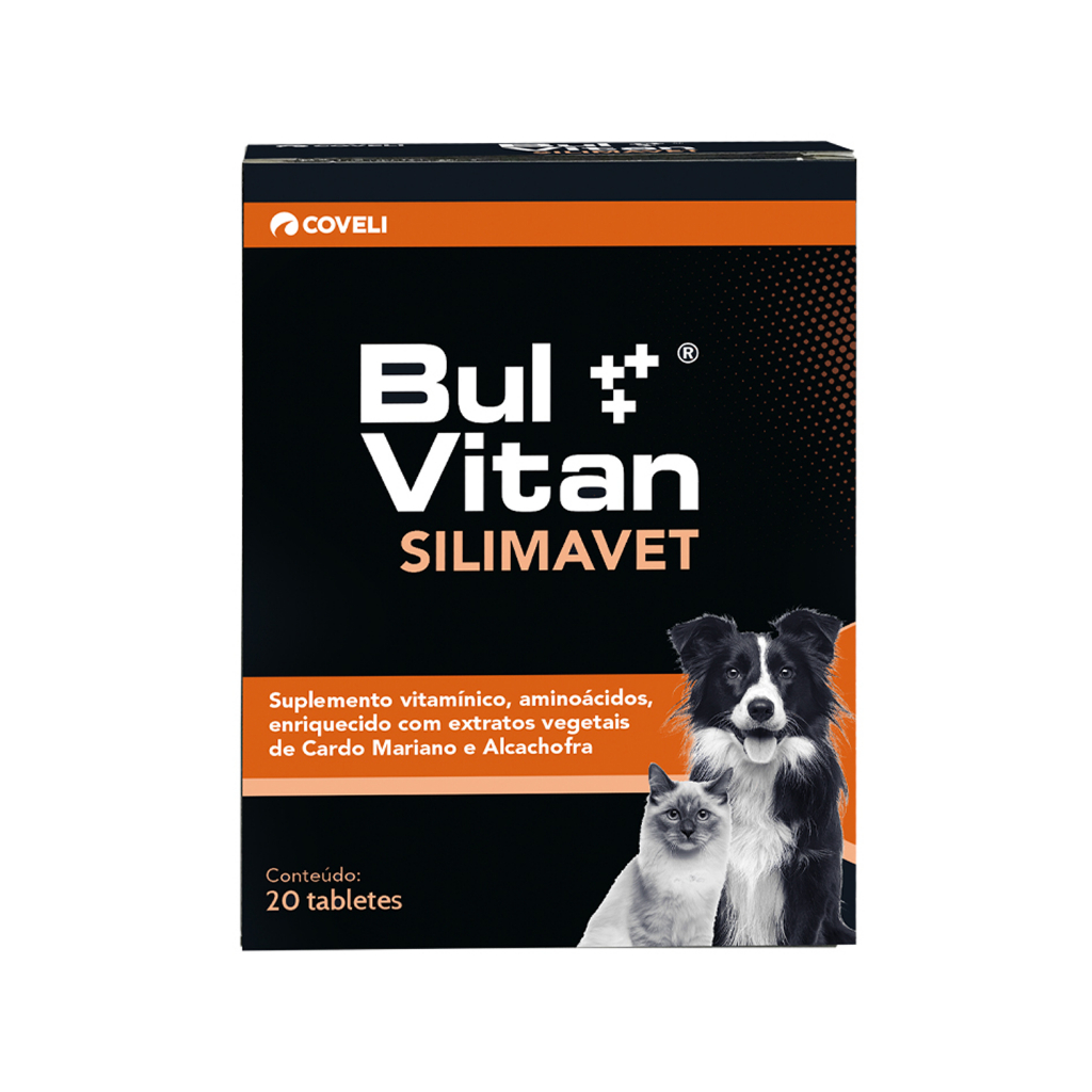 Bulvitan Silimavet para Cães e Gatos 20 Tabletes em Oferta na Shopee