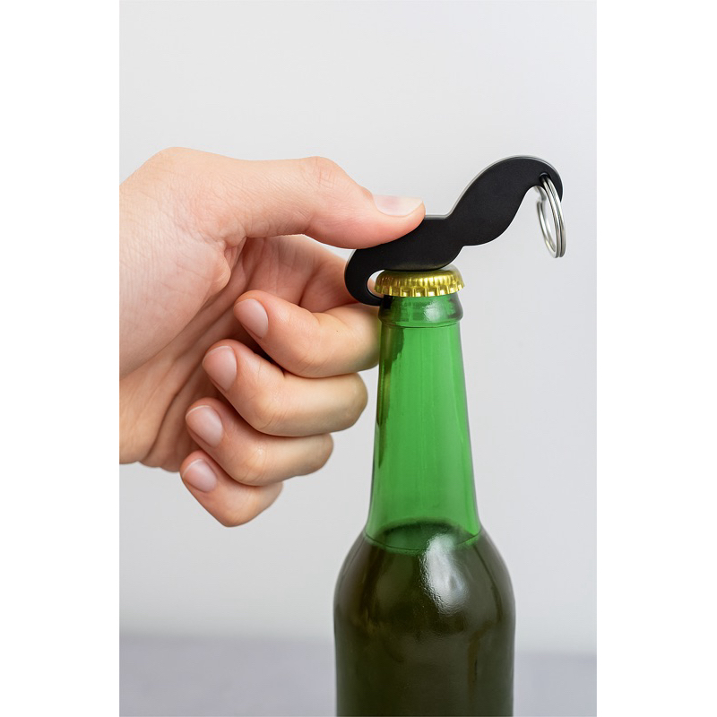 abridor  de garrafa em formato de bigode-Chaveiro Personalizado Masculino-Chaveiro Criativo Presente