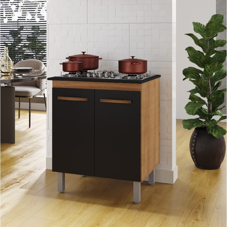 Envio Imediato - Balcão De Cozinha Para Cooktop 4 e 5 Bocas 2 Portas