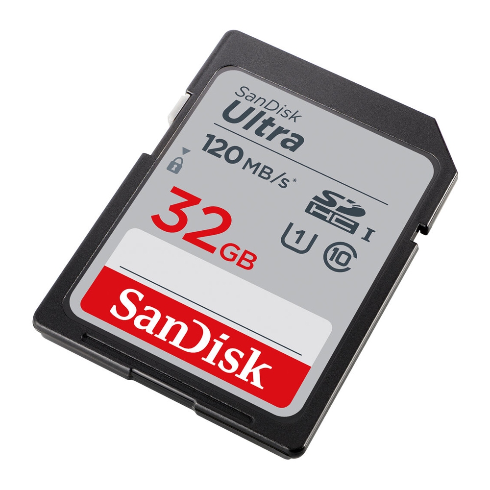 Cartão de Memória Sd Sandisk 32gb Ultra 120Mbs Classe c10 2 Unidades