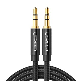 Cabo de Áudio Ugreen AV112 P2 3.5mm Macho 1M Preto 2 Unidades em Oferta na Shopee