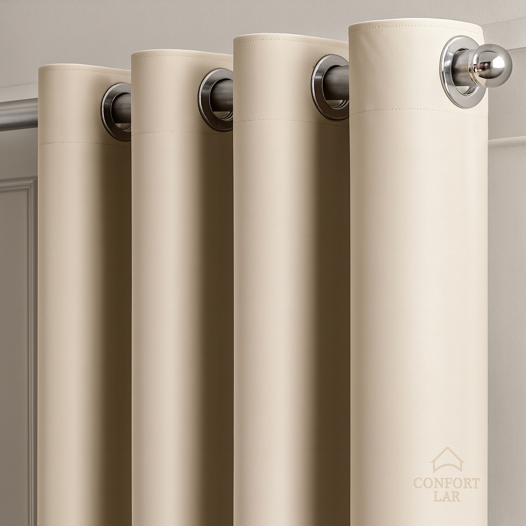 Cortina Blackout Tecido Premium 2,80x1,80m – Elegância, Conforto e Bloqueio de Luz para Sala