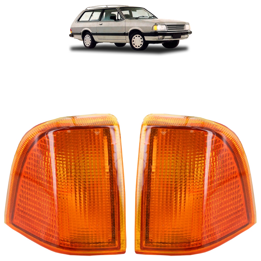 Par Pisca Seta Dianteira Ford Belina II 1985 1986 1987 1988 1989 1990 1991 1992 Âmbar em Oferta na Shopee