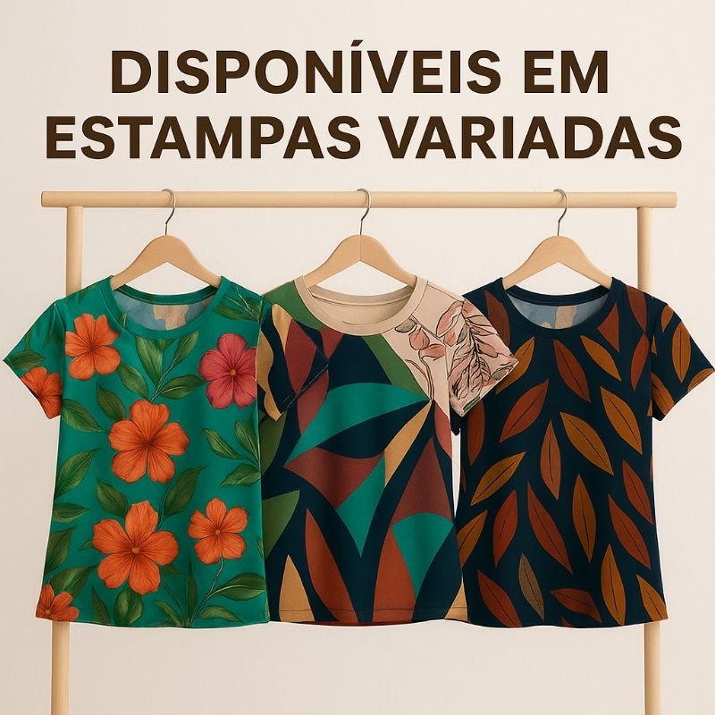Kit 6Blusa/Camiseta Liganete Feminina – Confortável, Variada e Estilosa
