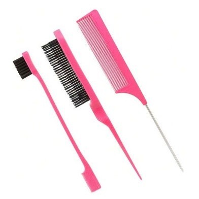 3 Peças Pente De Cabelo , Cauda De Rato , Escova De Linha Fina , Acessórios Profissional em Oferta na Shopee