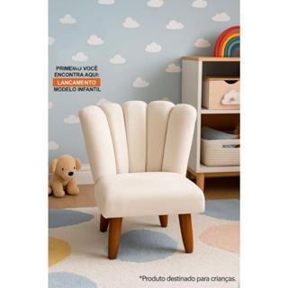 INFANTIL - Cadeira Infantil Mini Petala Para Crianças de 01 a 08 Anos Pes Palitos Veludo em Oferta na Shopee
