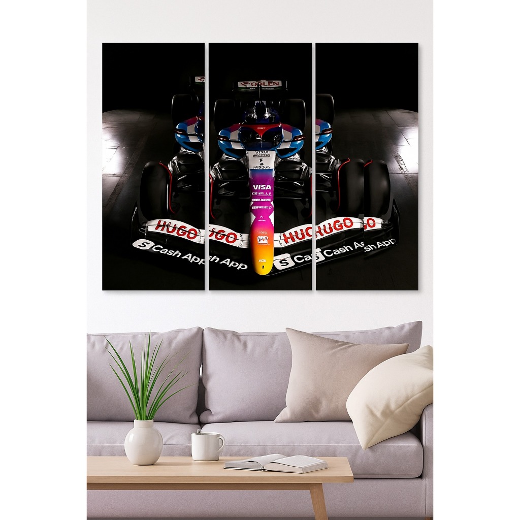 Quadro Decorativo  A Máquina Da Adrenalina Sobre Rodas F1