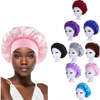 Toque Macio e Proteção Total Touca de Cetim Com Faixa Ideal para Cabelos Cacheados, Crespos, Lisos em Oferta na Shopee