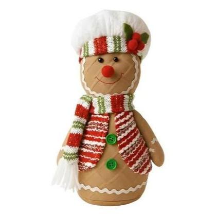 Boneco Biscoito Sem Pernas Natal Enfeite Cozinheiro 28x15 - Rio Master