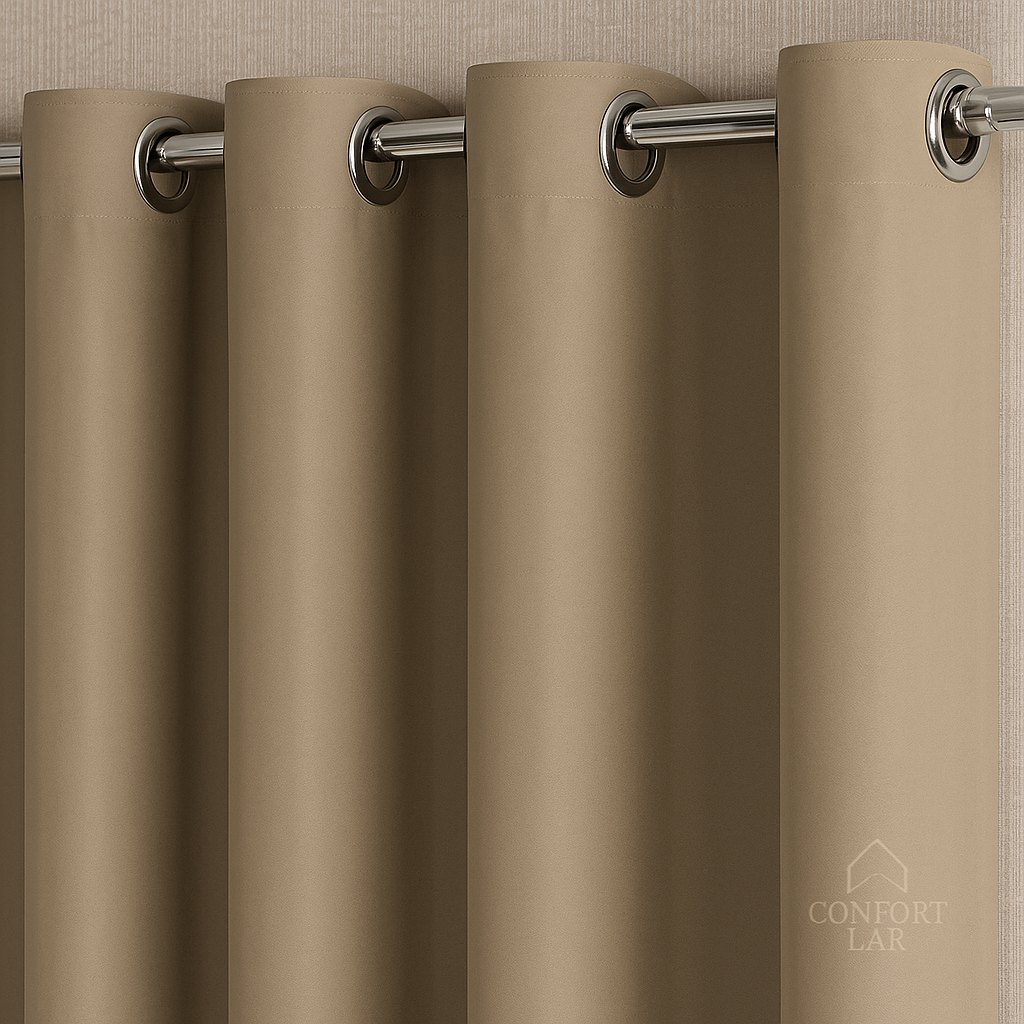 Cortina Blackout em Tecido Premium 5,00x2,60m Conforto e Bloqueio Total de Luz para Sala e Quarto
