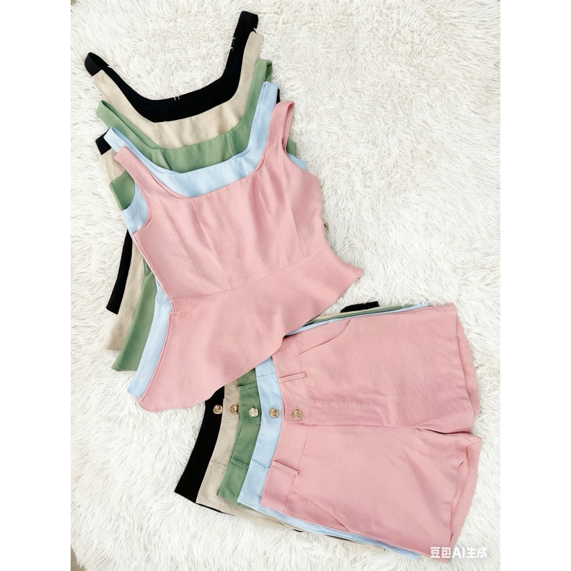 Terno suspensórios + shorts 983# em Oferta na Shopee