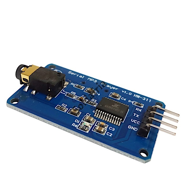 Módulo Reprodutor Música MP3 Controle zwinz1aa UART Para AVR ARM PIC