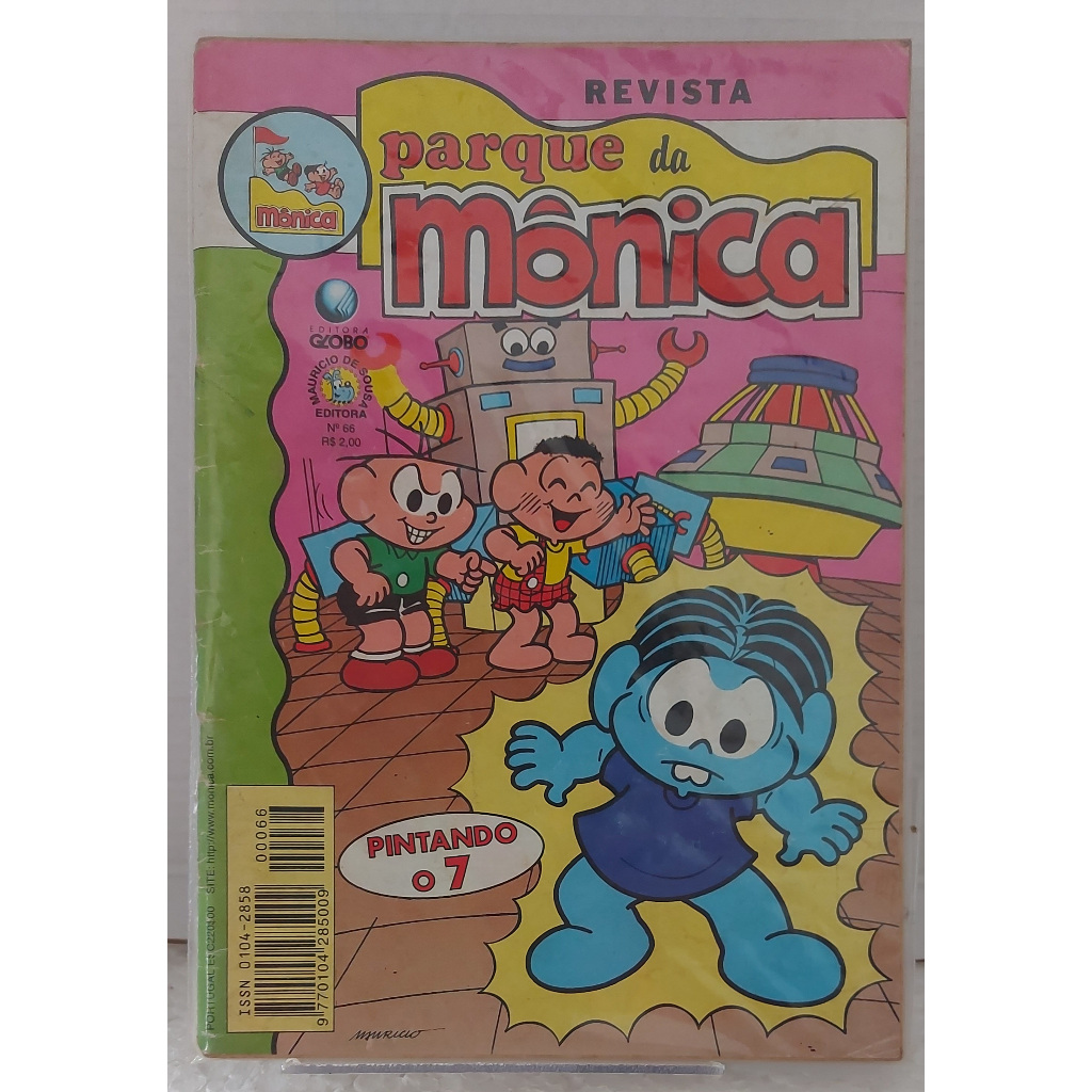 Revista Parque da Mônica 66 - Junho/1998 - Pintando o 7