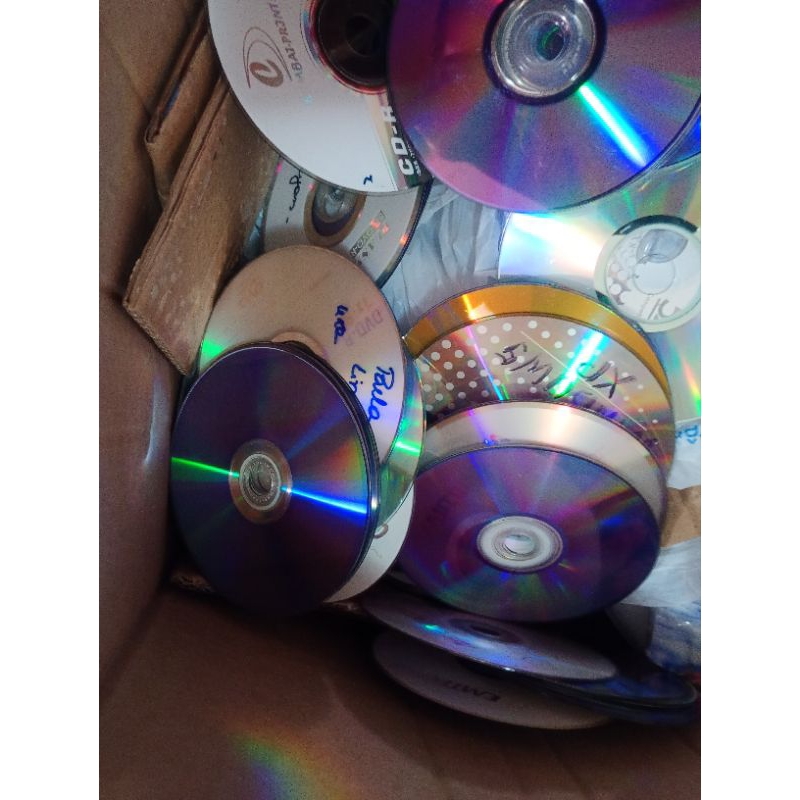 Lote 100 CDS Dvd's Usados para Decoração Artesanatos e Festas