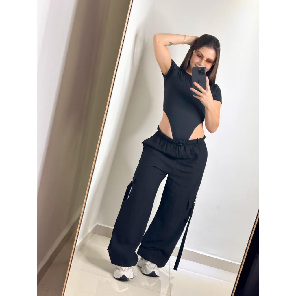 Body Cavado Feminino Asa Delta Boddy Feminino Gringa Liso Balada Bori Bory Sensação