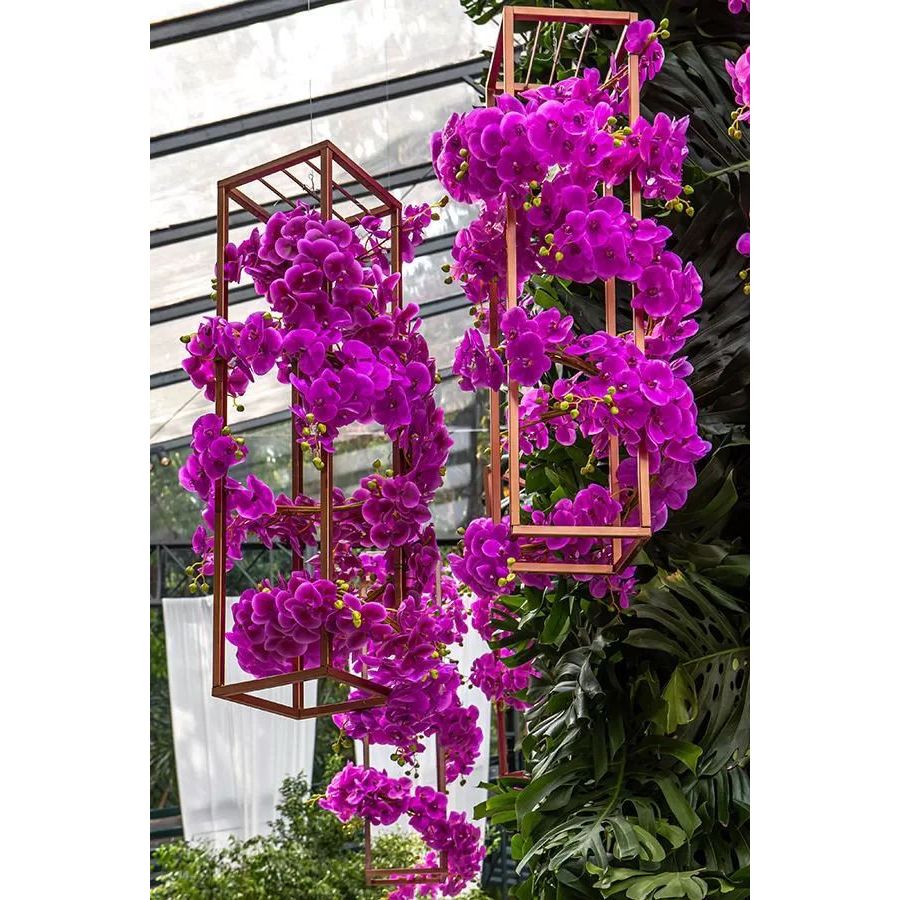 Orquídea Silicone 3d Toque Real Haste Para Decorações Sofisticadas, Arranjos, Casamento - BH802393 — imagem 2 de 2