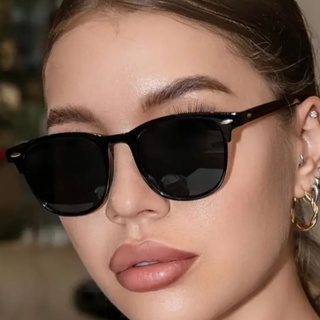 Óculos Lente Grande De Sol Femininos Quadrados Marca De Luxo em Oferta na Shopee