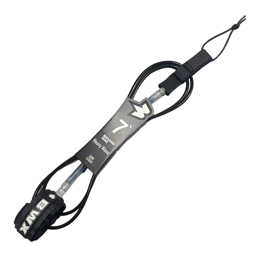 Leash Surf Cordinha Strap Banana Wax Big Wave 7mm 7pes Bwx Duplo Girador Injetado