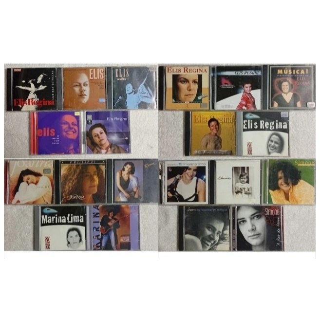 CD MPB Elis Regina Joanna Marina Lima Simone Álbuns De Sucessos Original Gravadora Á Escolha