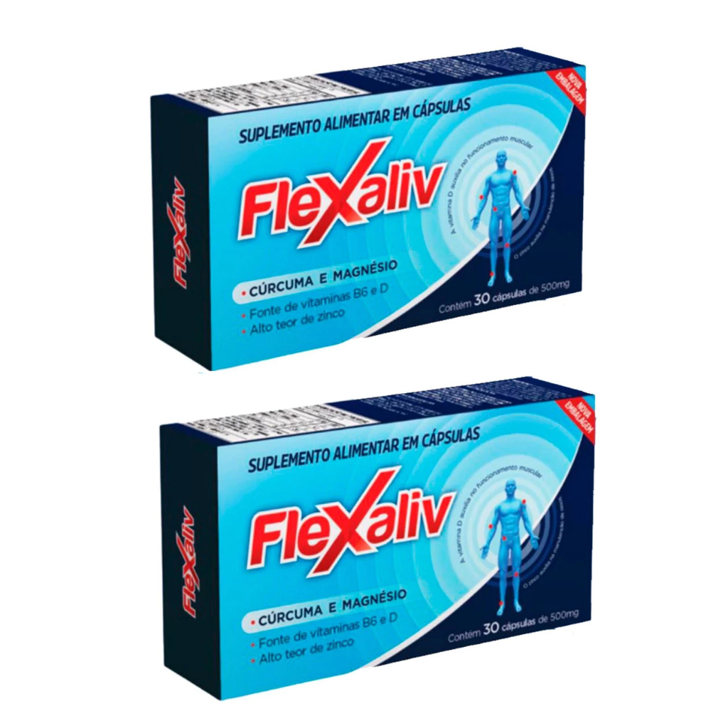 KIT 2 Uni Flexaliv 60Cáps. 500Mg