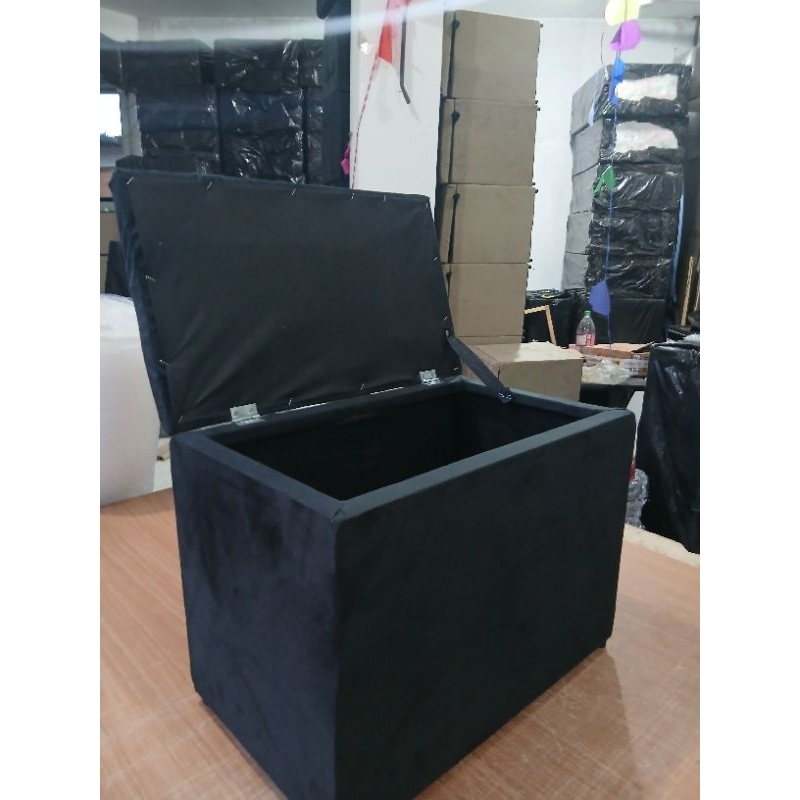 PUFF BAÚ SALA ORGANIZADOR RETANGULAR BRINQUEDOS em Oferta na Shopee