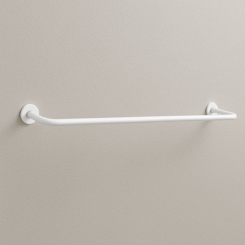 Arara Roupas Cabideiro Organizador De Parede Branco 1,00m Metro Loja Closet Roupa Quarto Guarda