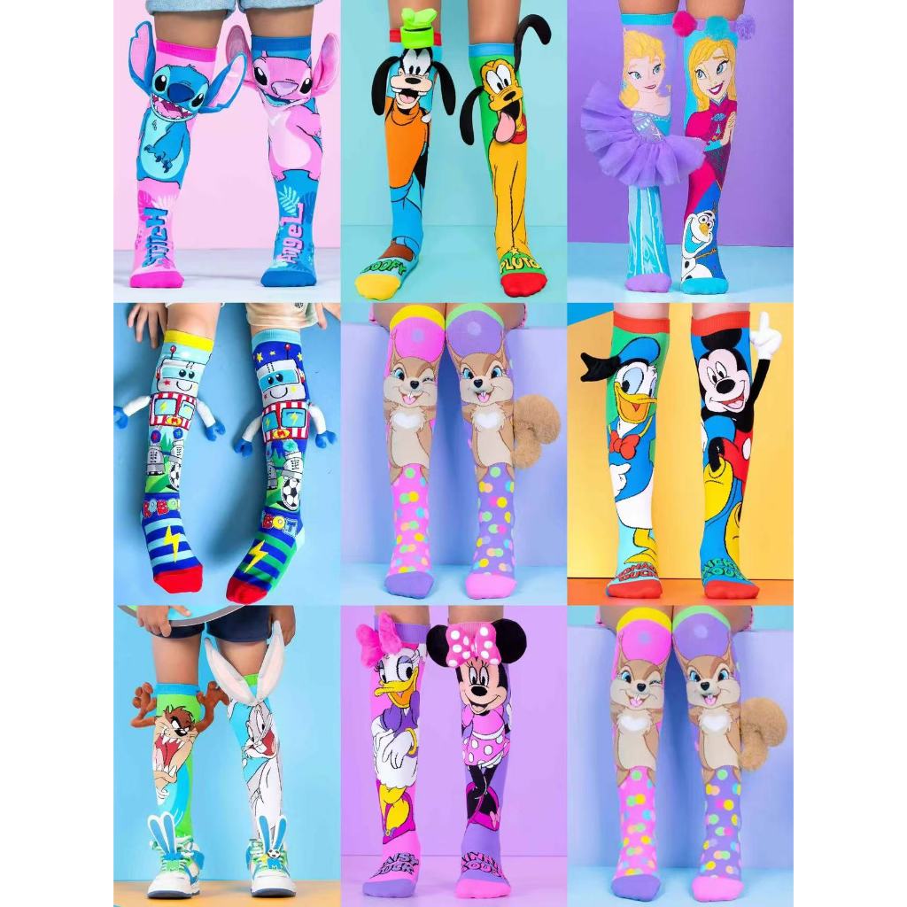 Meia 3D  De Presente Para Crianças Desenhos Animados Tridimensionais De Alta Qualidade Acima Do Joelho Festa