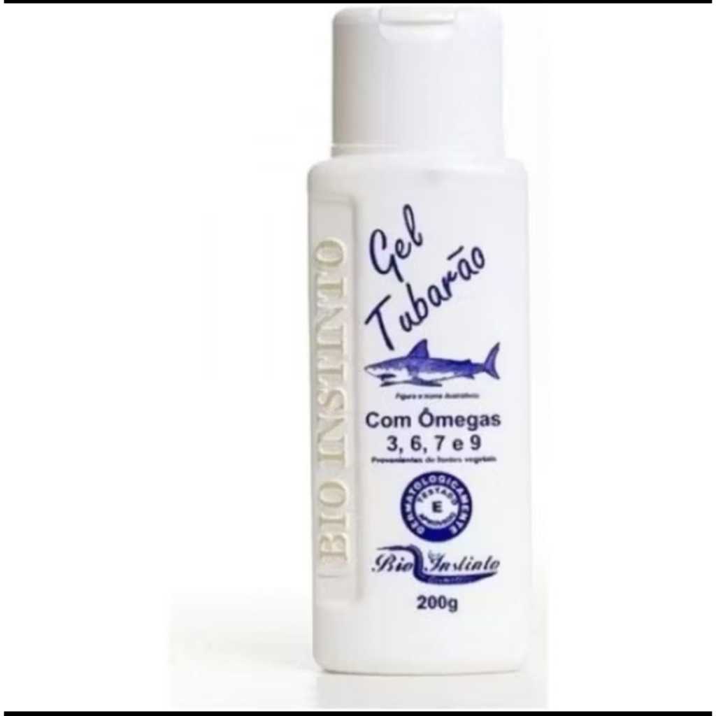 kit 2 Gel desodorante  Massageador Tubarão com Ômegas 3,6,7 e 9 Resultado Imediato Bio Instinto 200g cada