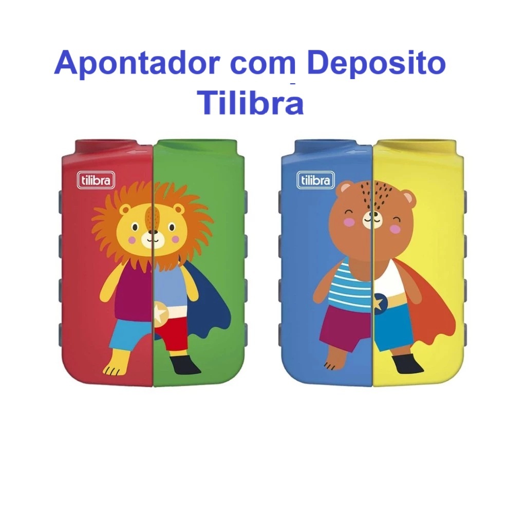 Apontador 2 Furos com Depósito AP15 - Tilibra - Escolar, Apontador - Tilibra
