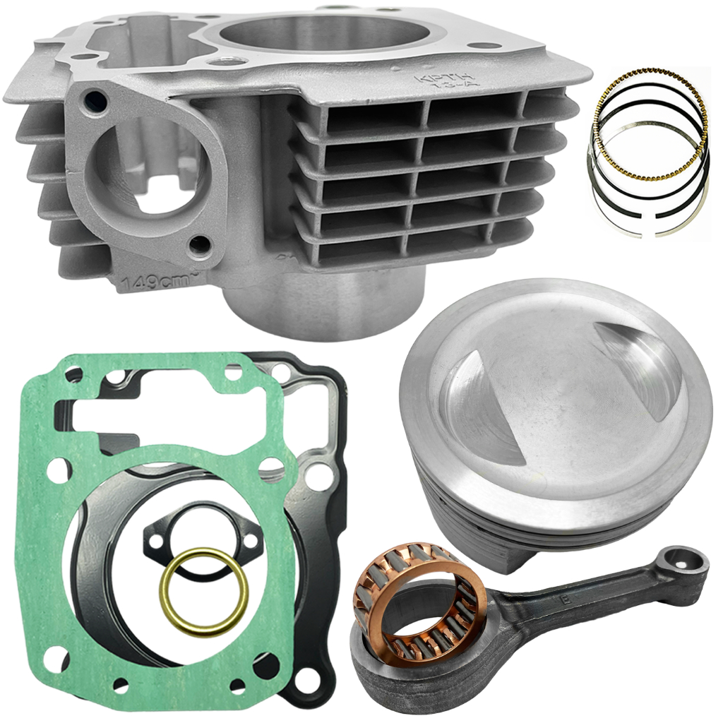 Kit Cilindro 190cc para CG Titan 150 Fan Bros Start Taxado com Cavas + Biela