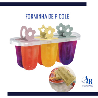 Forma De Picolé  Sorvete Com Palitos Molde Picoleteira Forminha em Oferta na Shopee