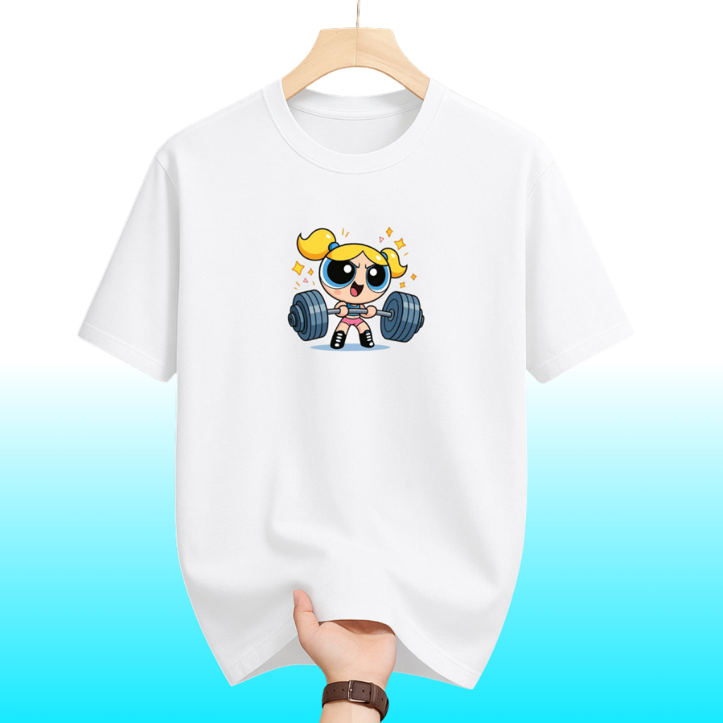 Camiseta Camisa Básica 100% Algodão Estampada Meninas super poderosas Lindinha Envio Rápido