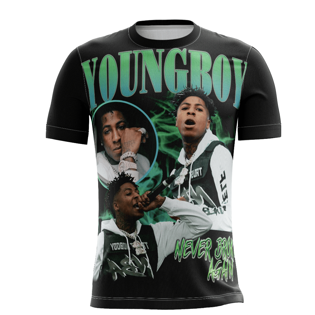 Camisa Personalizada Rap Trap Hip Hop Rapper NBA Young Boy