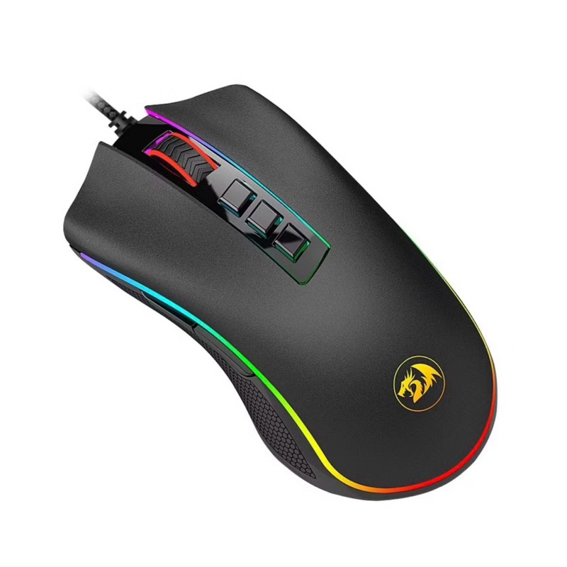 Mouse Gamer Redragon Cobra V2 RGB, 12400 DPI, 8 Botões Programáveis, Black, M711 V2