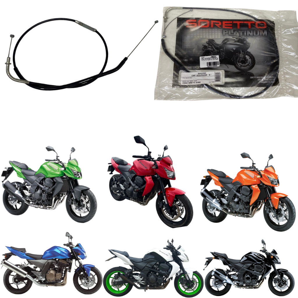 Cabo Acelerador Kawasaki Z750 2004 2005 2006 2007 2008 2009 2010 2011 2012 B Soretto Platinum